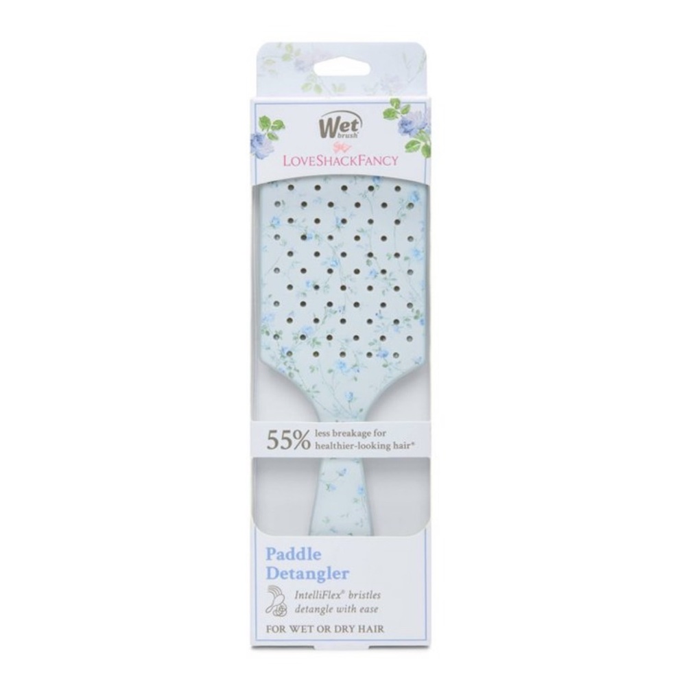 Wet Brush LoveShackFancy Paddle Brush English Ivy Blue